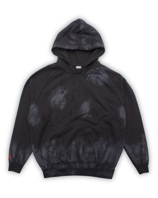 Galeria Distressed Hoodie Black