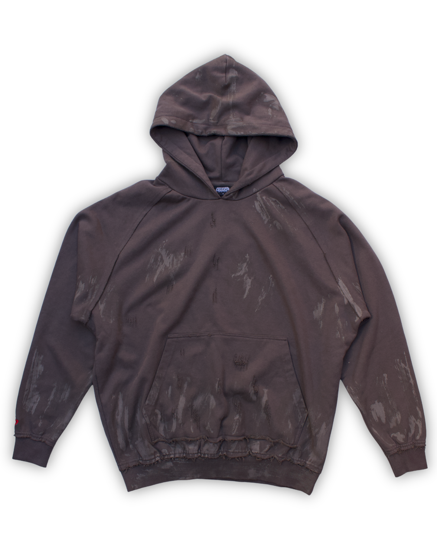Galeria Distressed Hoodie Brown